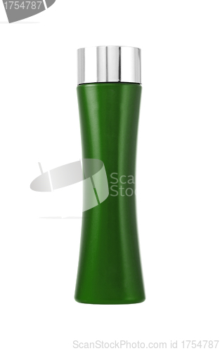 Image of Shampoo bottle isolated on white