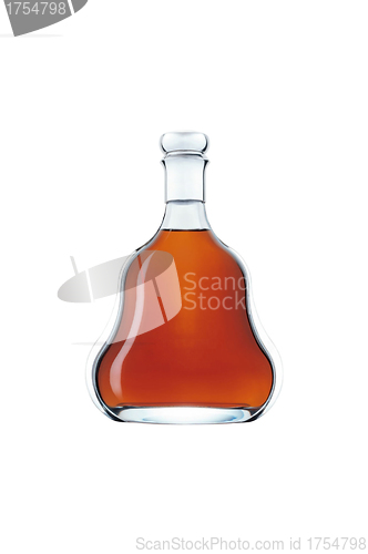 Image of Whiskey bottle isolated