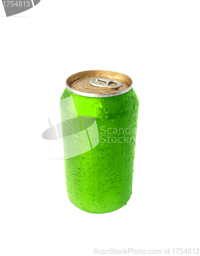 Image of Aluminum green Drink Can