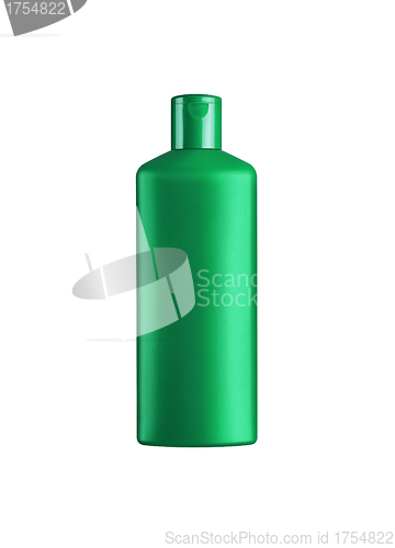 Image of Shampoo bottle isolated on a white background