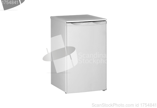 Image of Small  fridge isolated on white