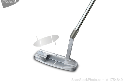Image of New golf club on white isolated background