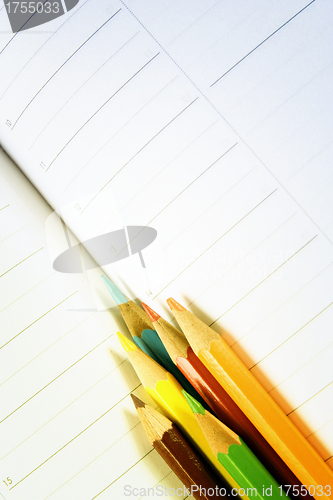 Image of Color pencil and agenda