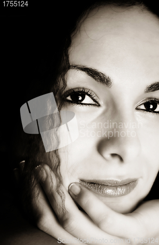 Image of Beautiful girl face