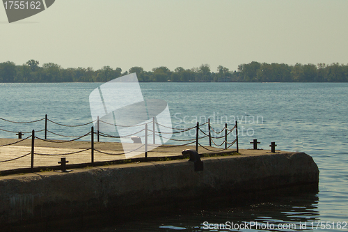 Image of Quiet Boardwalk on a Lake