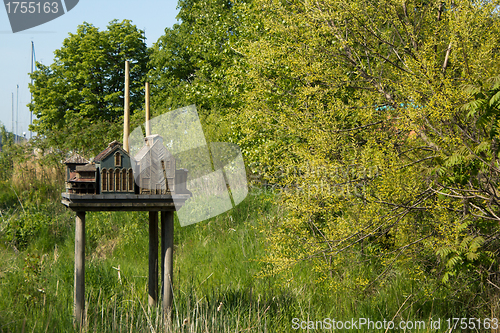 Image of City replica birdhouse