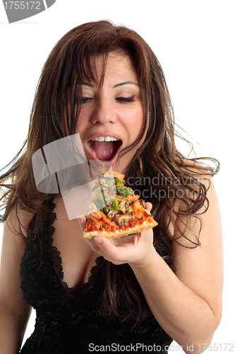 Image of Eating Pizza