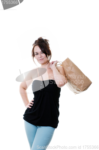 Image of woman with shopping bag