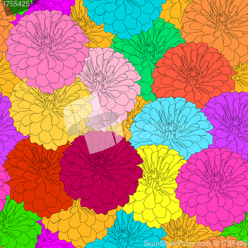 Image of Seamless  background with flower. 