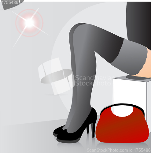 Image of Beautiful female feet 