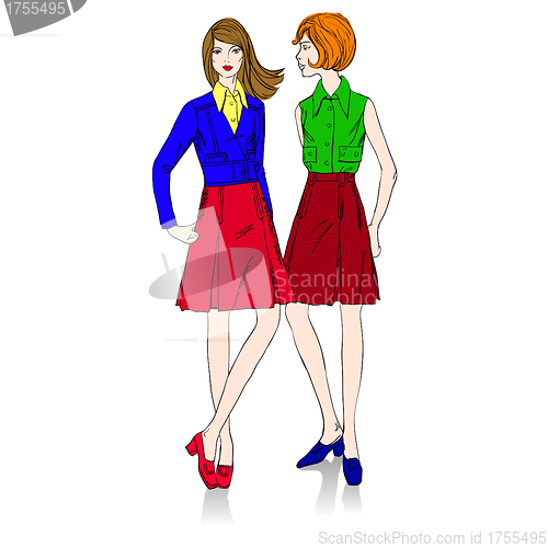 Image of fashion girls