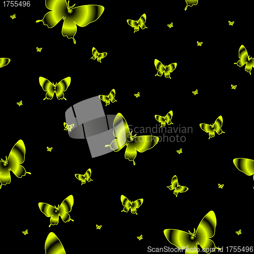 Image of Abstract seamless wallpaper pattern butterflies