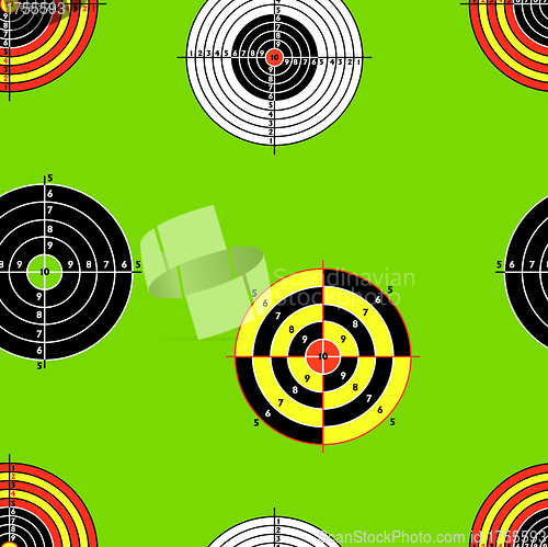 Image of Seamless background of Targets