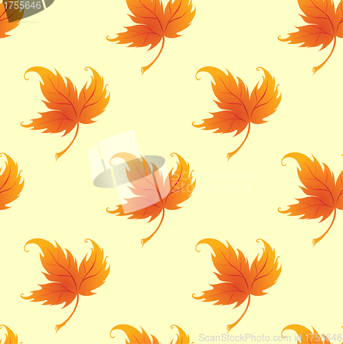 Image of Wallpaper with curling leaves of a plant