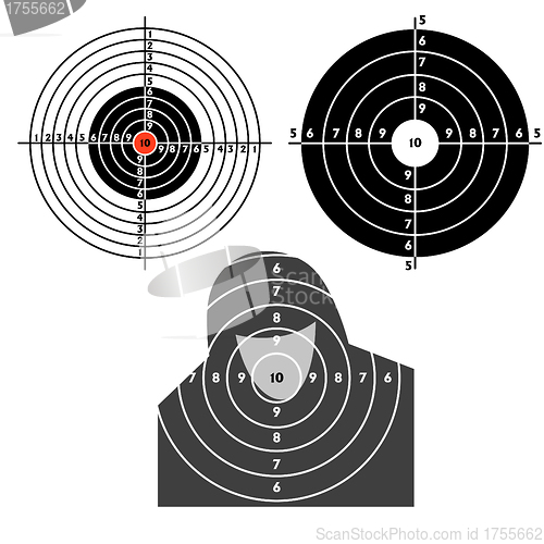 Image of Set targets for practical pistol shooting