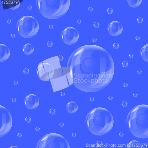 Image of seamless wallpaper of the bubbles