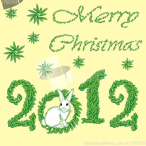 Image of Happy New Year 2012 greeting card