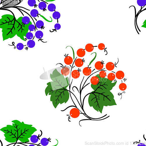 Image of Seamless background with currant . 