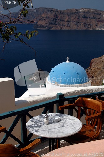 Image of cafe with view