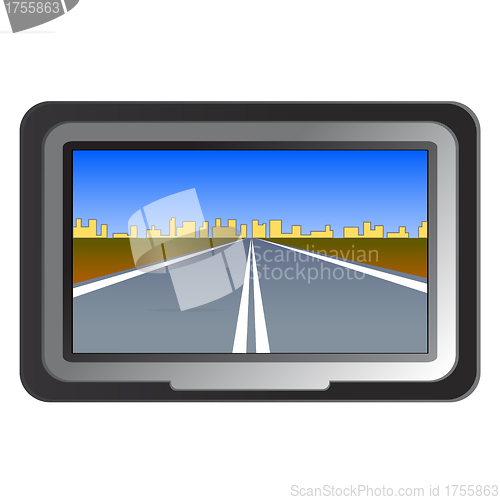 Image of GPS navigation - vector illustration