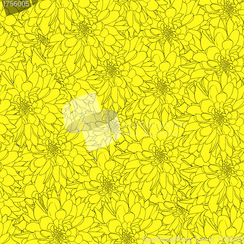 Image of Seamless  background with flower. 