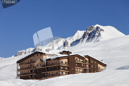 Image of Hotel in snowy mountains