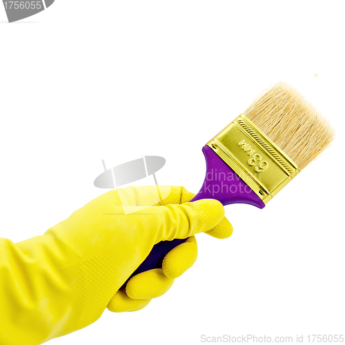 Image of Brush in hand