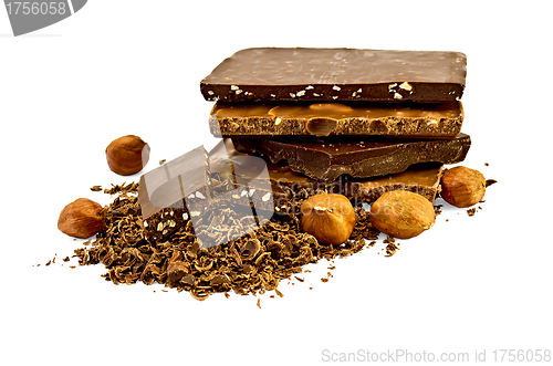 Image of Chocolate different with Hazelnuts