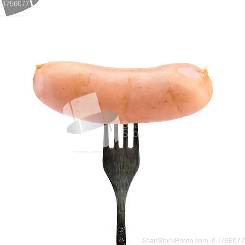 Image of Sausage on a fork