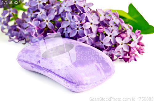 Image of Soap violet with lilac