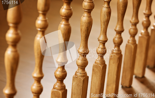 Image of Old wooden balusters