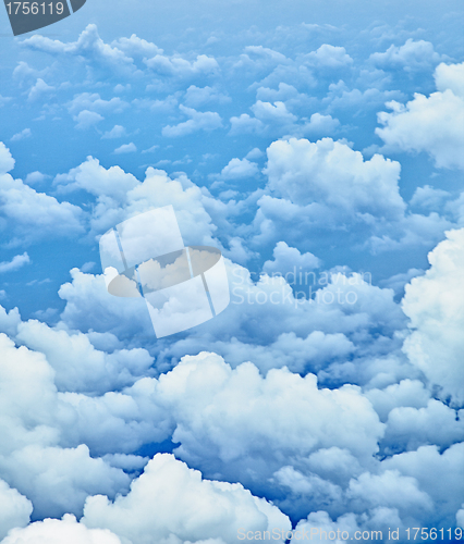 Image of Clouds in the sky - a view from cockpit