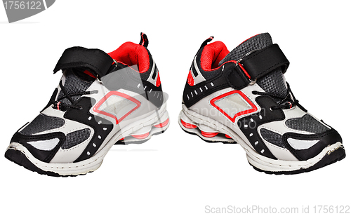 Image of Teens sneakers with red elements
