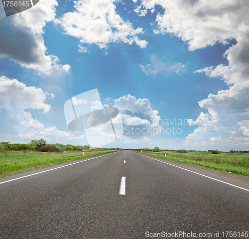 Image of Deserted road in the remote rural areas