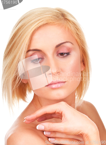 Image of soft and sensual female portrait