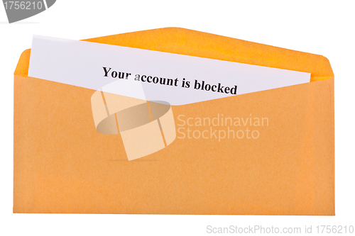 Image of your account is blocked