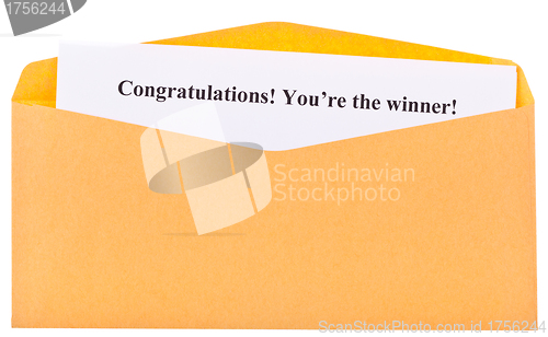 Image of Congratulations! You're the winner !