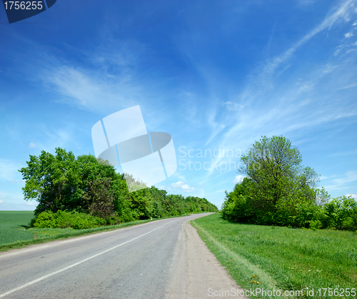 Image of Deserted road in the remote rural areas