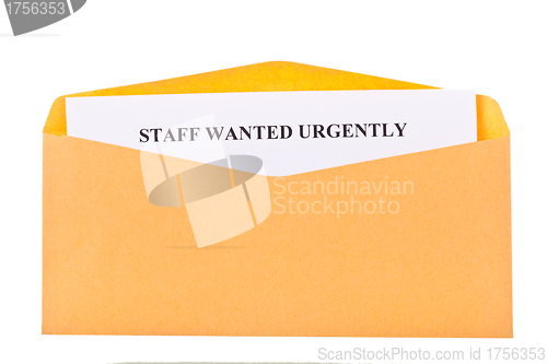 Image of stuff wanted urgently