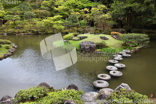 Image of Japanese garden in Nara