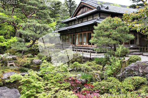 Image of Japanese garden in Nara