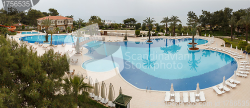 Image of Panorama of swimming pool