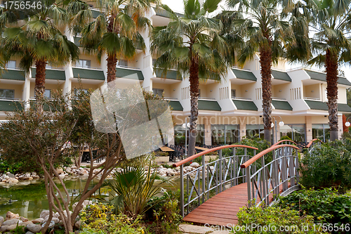 Image of exterior in luxury five stars hotel