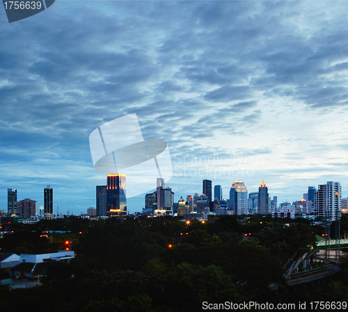 Image of Bangkok at night