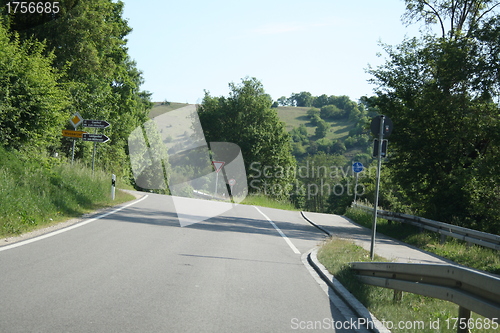 Image of road into the village