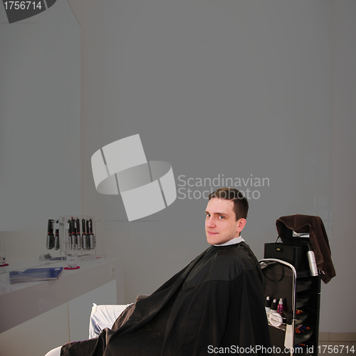 Image of man in the barber salon