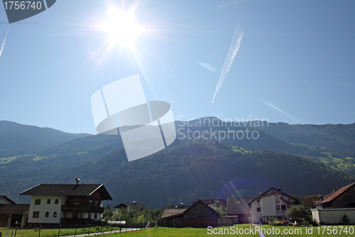 Image of small village in the Alps