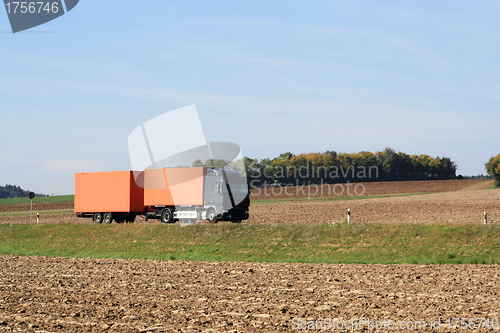 Image of truck on the road