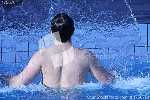 Image of man in swimming pool