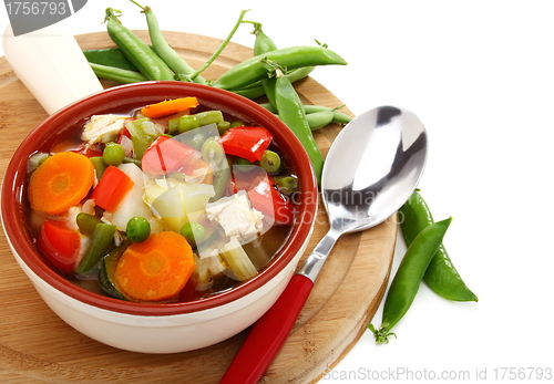Image of Soup of the summer vegetables.
